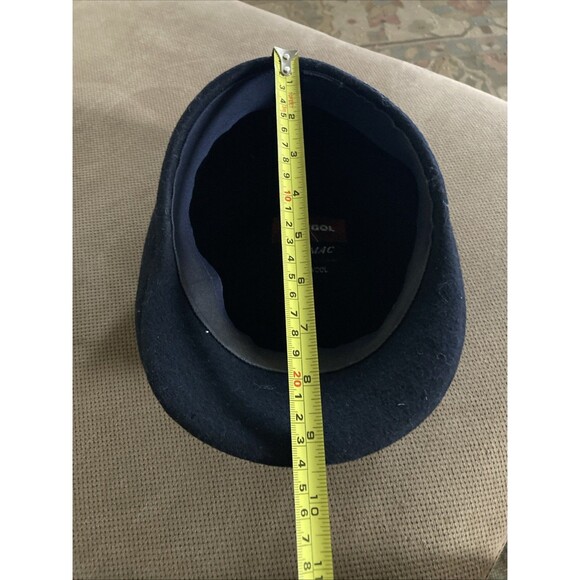 Kangol Black Wool cab hat made In England size Small Cap Golf Mod - Picture 7 of 8